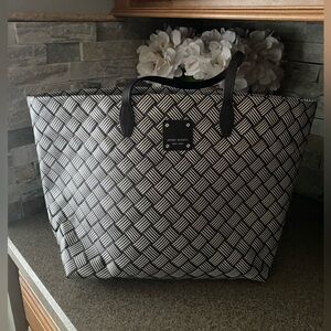 Henri Bendel Large Woven Centennial Stripe Market Tote